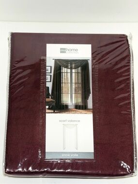 JCPenney Home Collection Window Scarf Valance - Snow Voile